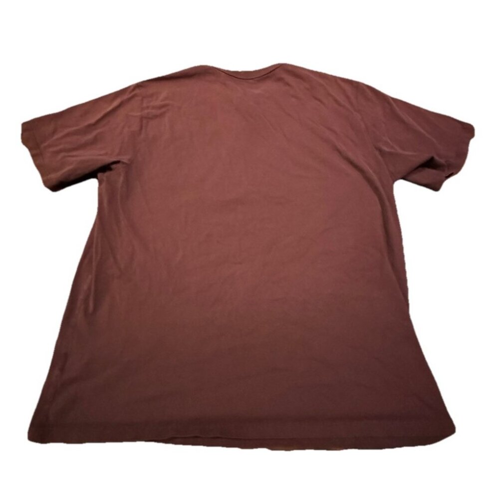 Carhartt Maroon Loose Fit Heavyweight Short-Sleeve Pocket Henley T-Shirt 3XL - Picture 2 of 5